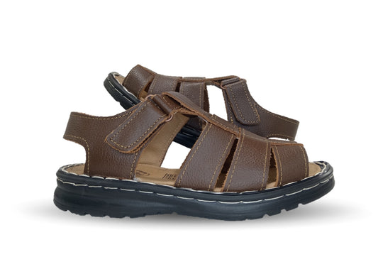 Sandalia de piel Riveello 640 Miel para hombre