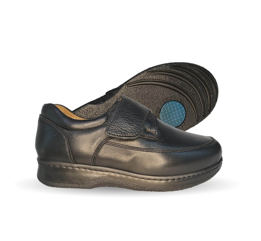 Zapato Terapéutico para pie Diabético o Lastimado de piel de cordero Terapie 129 Negro para mujer